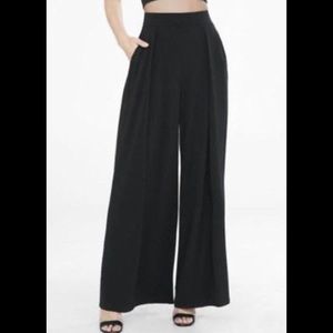 NWT EXPRESS Black High Rise Wide Leg Pants